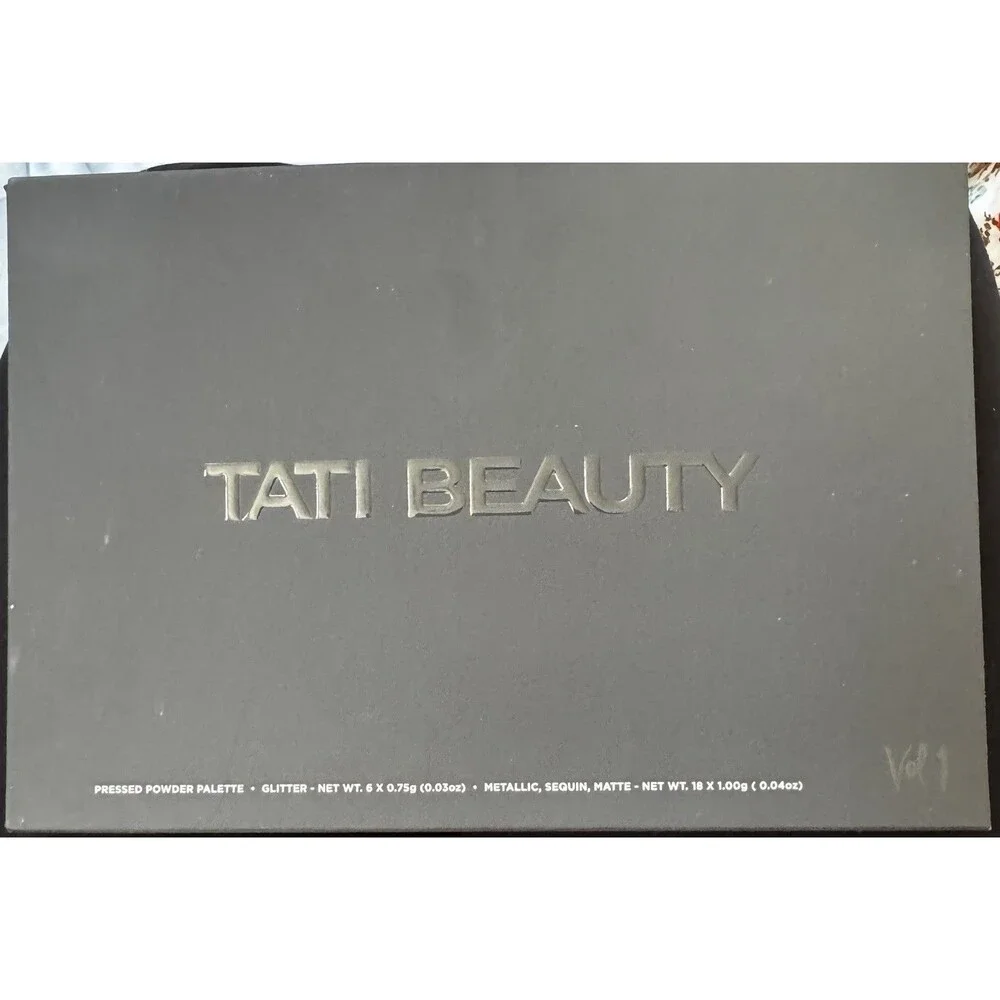 NIB 🔥 Tati Beauty Eyeshadow Palette Volume 1 Textured Neutrals Glitter RARE